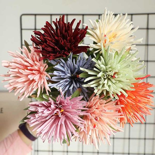 

1pc crab claw chrysanthemum simulated flower artificial plants false flowers home living decoration wedding bouquets decorative & wreaths