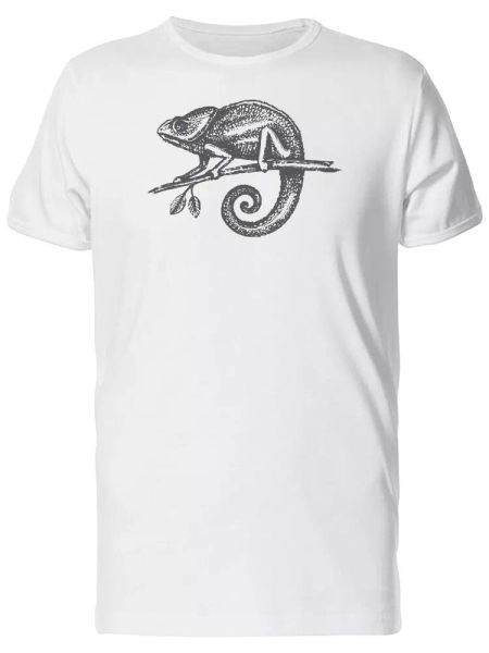 

Sketch Of A Chameleon Men's Tee -Image by Shutterstock, White;black