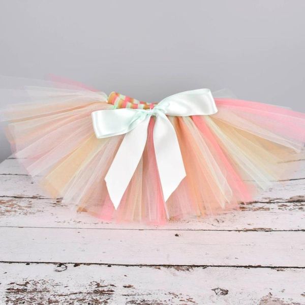 

skirts girls fluffy tutu skirt baby first birthday party kids po props cake smash toddler lovely tulle born-12y, Blue