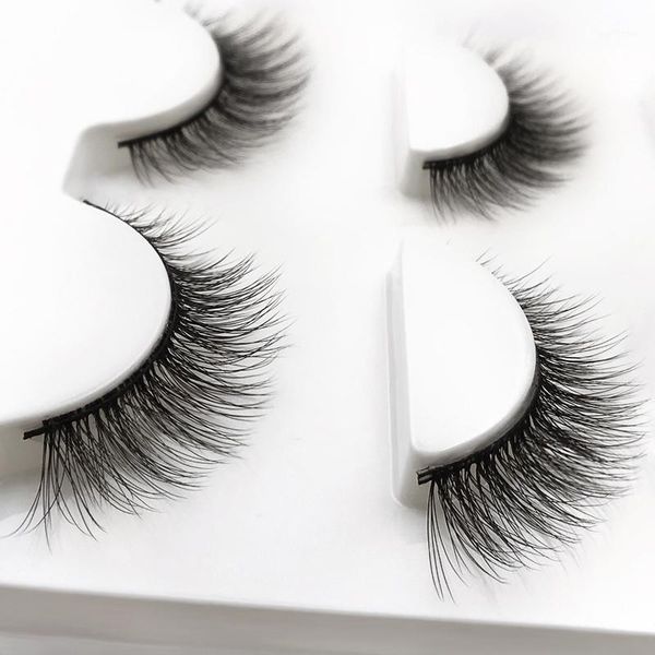 

3 pairs 3d mink eyelashes volume long lashse dramatic wispy lashes faux fluffy extension tools1