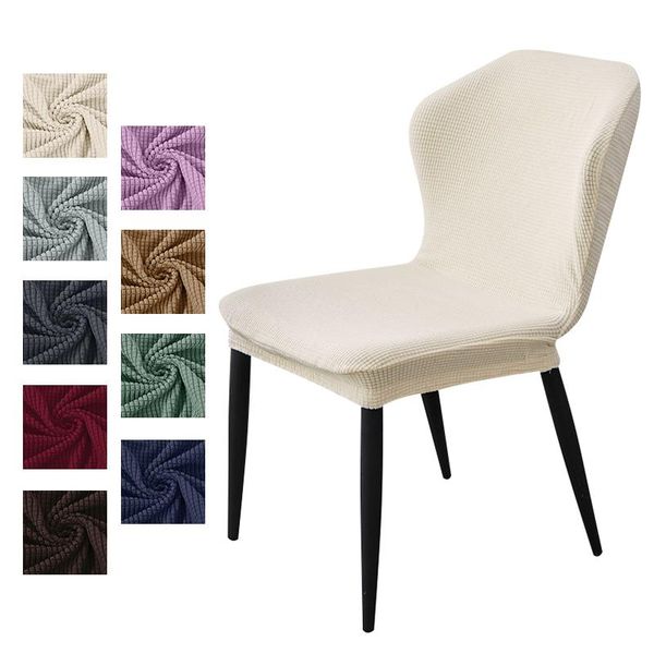 

polar fleece fabric convex chair cover stretch washable dining chairs covers slipcover office christams home el party