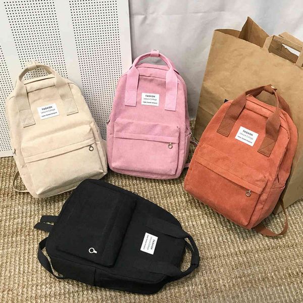 

new trend female backpack fashion women backpack college school bag harajuku travel shoulder bags for teenage girls 2020 y1105