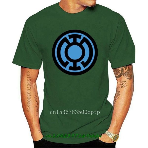 

men's t-shirts blue lantern corps t-shirt, White;black
