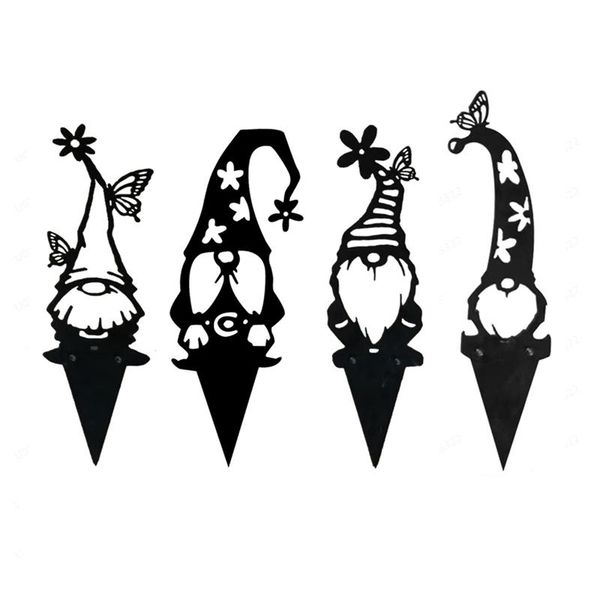 

novelty items metal iron branch gnomes cute standing for home outdoor decor garden