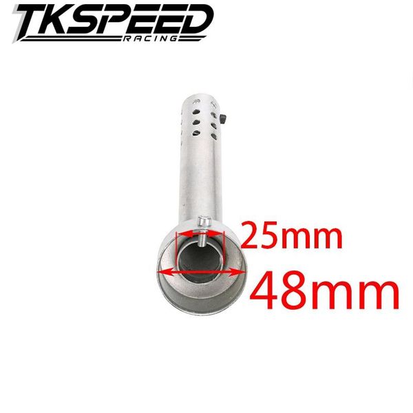 

motorcycle exhaust system 48mm angled muffler insert baffle end can db killer elbow length 17.5cm