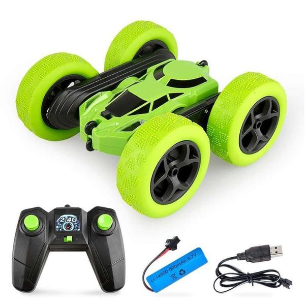 

double-sided 360Â° rotating and tumbling stunt car twisting 2.4g charging children gift game controllers & joysticks