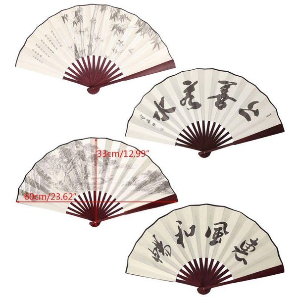 

party decoration 2021 chinese style hand held folding silk fan for wedding event and supplies