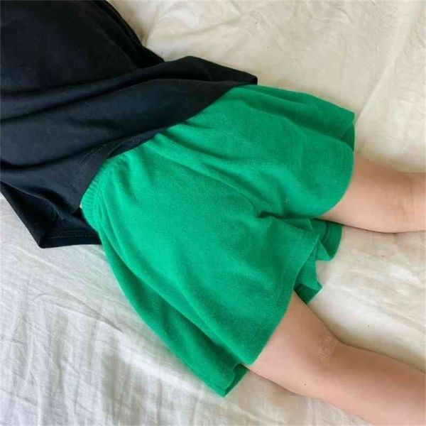 

arrival girls fashion korean design shorts kids cotton 210528, Black