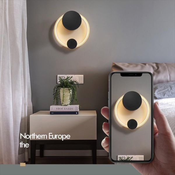 

wall lamp modern led nordic creative sconces lighting fashion and simple dining living room bedroom bedside decor light