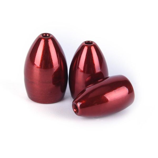 

red tungsten worm weight flipping fishing sinker lure accessory accessories