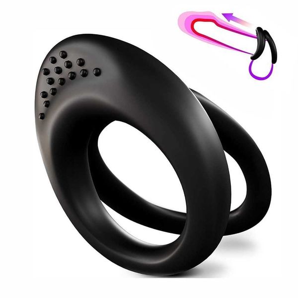 

silicone cock enhancement ring - surperior wear dual rings t