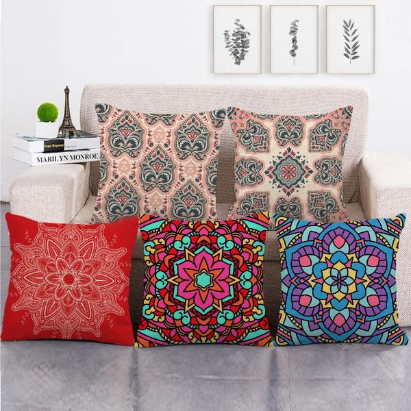 

cushion/decorative pillow regular flower pattern linen sofa office cover 480