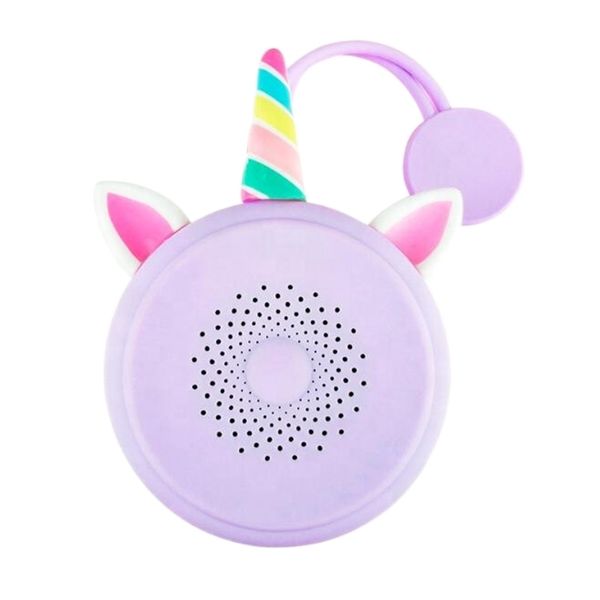 

promotional gift unicore silicon case handsstereo sound suction cup hook speaker