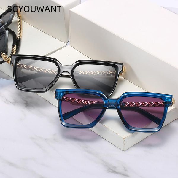 

fashionable square sunglasses summer sunshade uv frame women's glasses, White;black