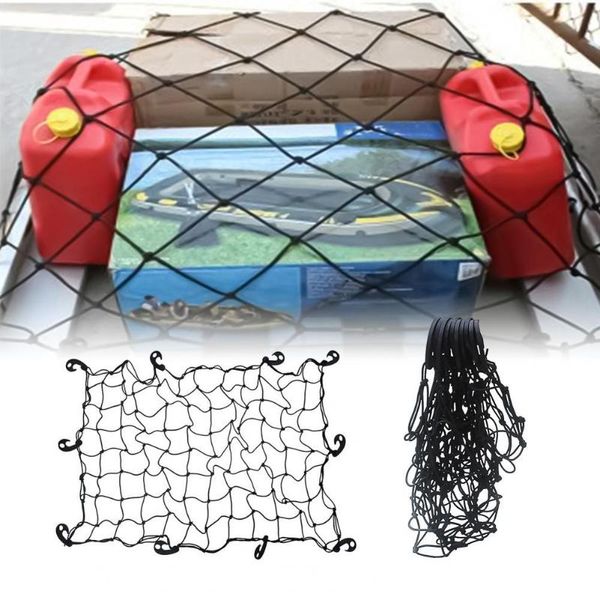 

car organizer 110*160 cm mesh cargo net wear-resistant multi-function tie-down nylon roof for cross country vehicle