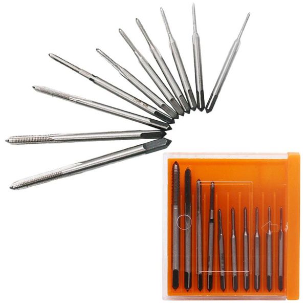 

hand tap thread die set mini 10pcs wire tapping m1 m1.2 m1.4 m1.6 m1.7 m1.8 m2 m2.5 m3 m3.5 tool for screws extractor tools