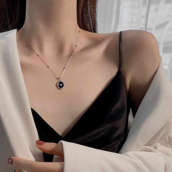 

restore ancient ways round feeling collarbone chain necklace female niche designs the new tide web celebrity accessories, Silver