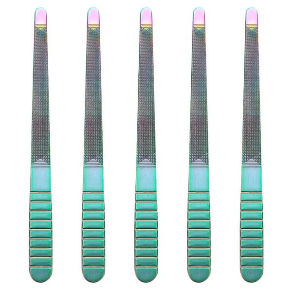 

nail glitter 5pcs shop files set colorful manicure household tools, Silver;gold