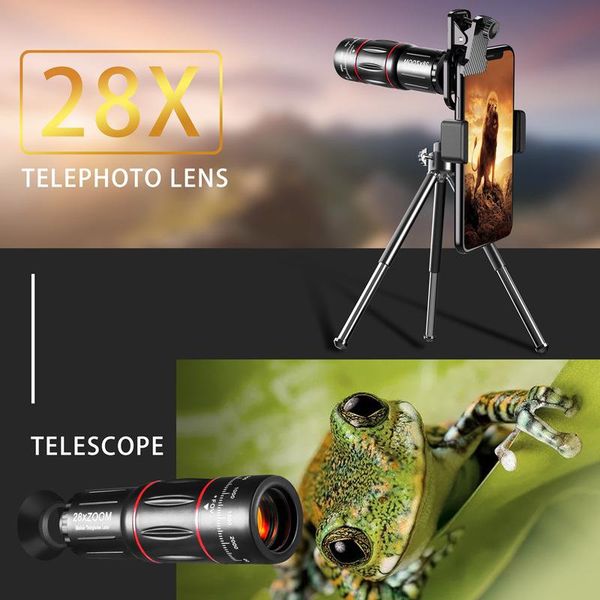 

telescope & binoculars 28x telepo zoom waterproof monoculars for smart phone bird watching and camping outdoor activities