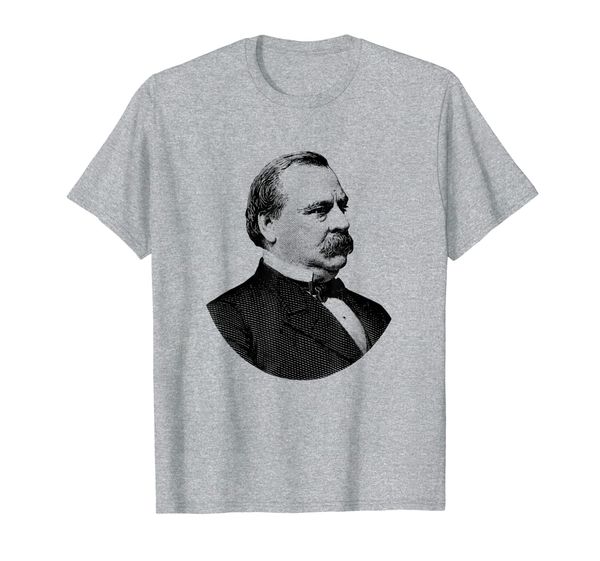 

president grover cleveland t-shirt, White;black