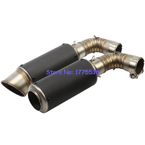 

motorcycle exhaust system modified muffler for cb1000r 10-12 carbon fiber motorbike escape damper exhausts