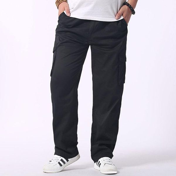 

men's pants side zipper pockets cargo harem joggers men 2021 tactical casual harajuku streetwear sweatpant trousers male baggy, Black