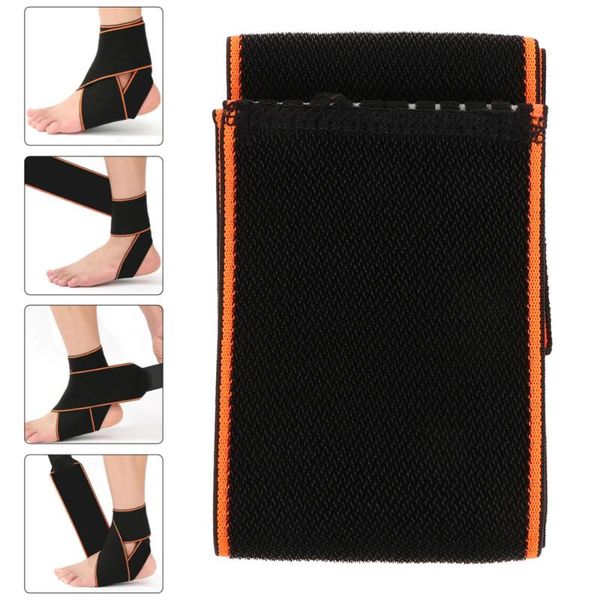 

pair ankle brace durable sturdy foot heel cover protective warps support for sport, Blue;black