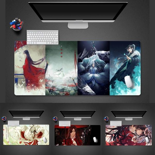 

mouse pads & wrist rests tian guan ci fu anime customized computer laptable protect game office work mat pad x xl non-slip cushion