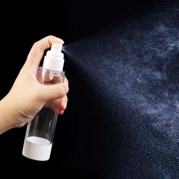 

lightweight portable makeup spray bottles travel accessories refillable plastic 15ml/30ml/50ml/80ml transparent packing