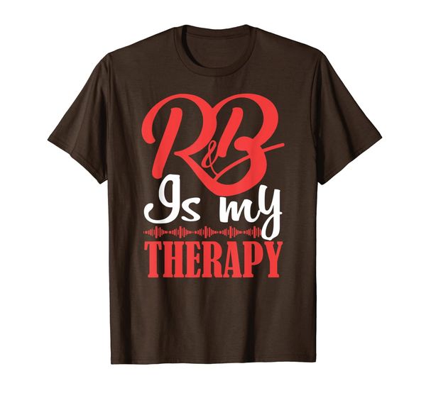 

rb is my therapy rhythm and blues cool music t shirt, White;black