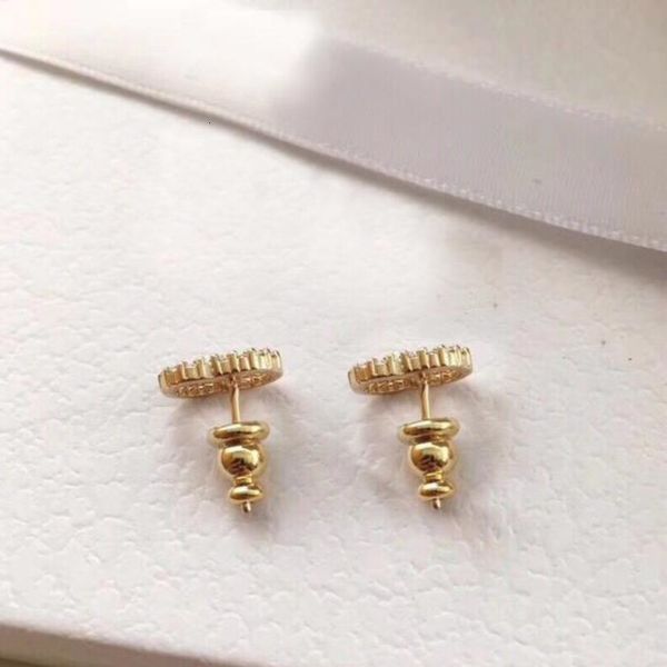 

with box fashion brand have stamps pearl designer earrings for lady women party wedding lovers gift engagement luxury jewelry for bride hb20, Golden;silver