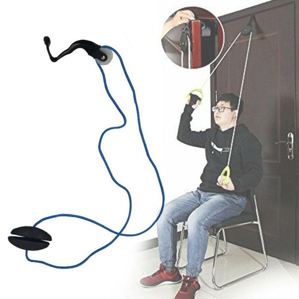 

simple pulley hoist ring indoor shoulder kinematic joint home rehabilitation training door rope exercise s0y8 resistance bands