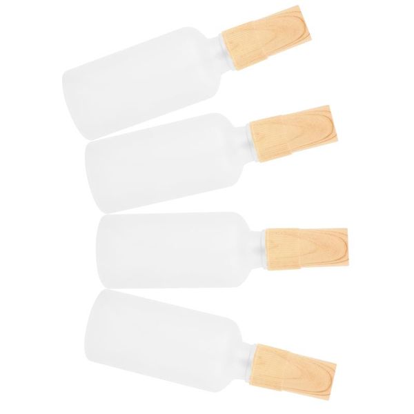 

storage bottles & jars 4pcs frosted wood grain spray perfume dispensing lotion