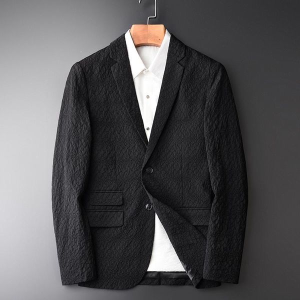 

men's suits & blazers blazer male hight quality fashion casual black and jackets men plus size 4xl arrival masculino slim fit, White;black