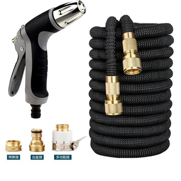 

expandable flexible garden water hose gun high pressure car wash sprayer magic 125ft for watering plants home equipments
