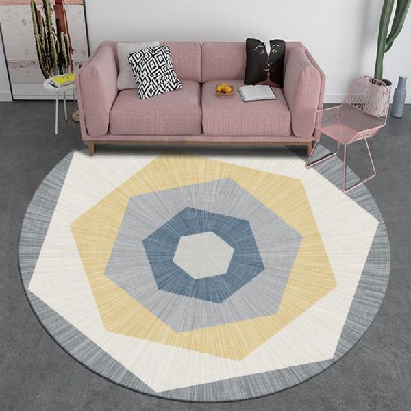 

carpets nordic simple fashion black and white round floor mats living room coffee table carpet bedroom study children's rug