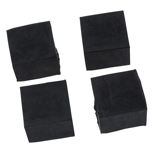 

mats & pads 4 pcs black chair table leg rubber foot covers protectors 28mm x