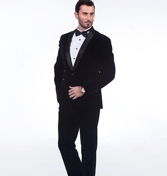 

handsome velveteen groomsmen shawl lapel groom tuxedos men suits wedding/prom/dinner blazer(jacket+pants+tie) 097 men's & blazers, White;black
