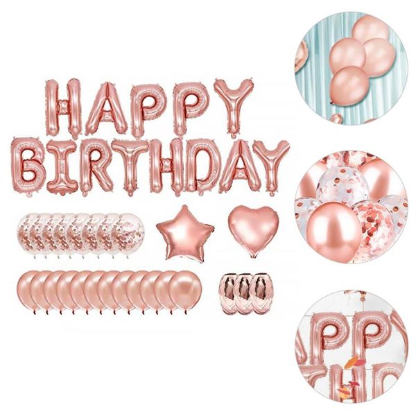 

gift wrap 1 set/70pcs birthday party balloons accessories ornaments