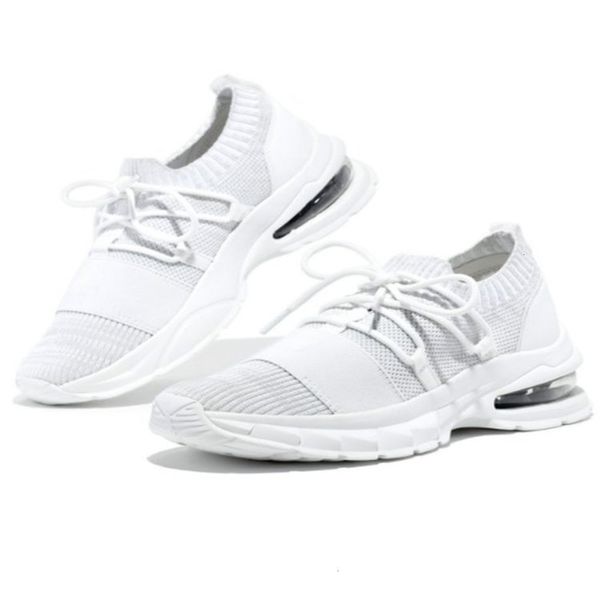 

spring 2021 casual and shoes autumn new air cushion flying women's large lace up casual single mesh pkzi k20t, Black