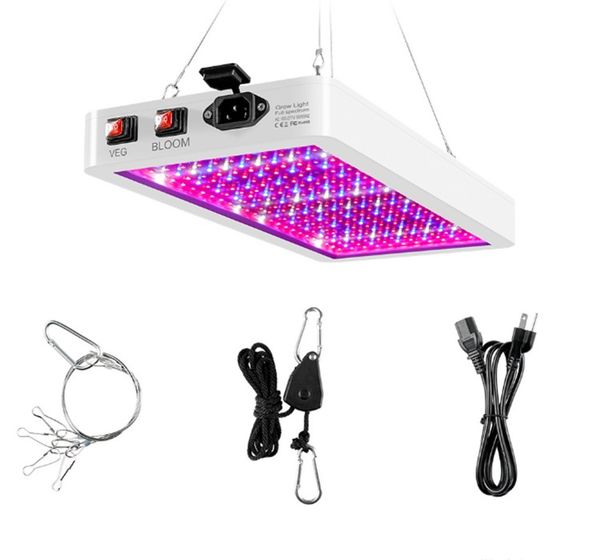 

est full spectrum led grow light double switch veg bloom with 216leds 312leds 1000w 1200w growing lights for indoor plants