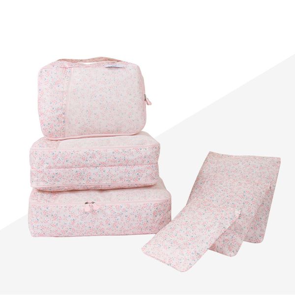 

6 piece waterproof storage clothing travel organizer bag duffle bag set