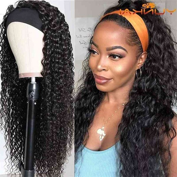 

ribbon yunkai headscarf ice long curl headband set, Black