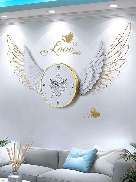 

wall clocks large clock metal battery powered vintage living room minimalistic luxury horloge maurale home decora ad50wc