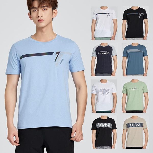 

running jerseys t shirt short sleeve sport gym tshirt football basketball tennis quick dry fitness sports set suits sportswear, Black;blue