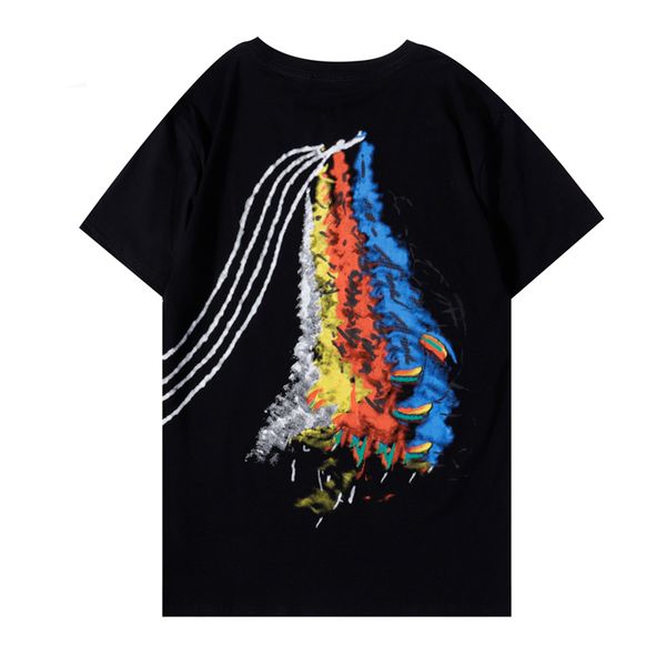 

summer men t shirts fashion designer casual hip-hop tee shirt letter print short sleeves couples tees, White;black