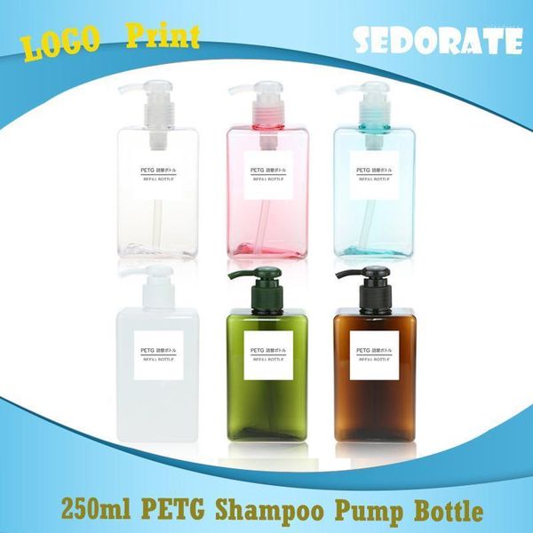 

storage bottles & jars sedorate 20 pcs/lot petg empty refillable bottle for cosmetic containers shampoo liquid soap pump fy006