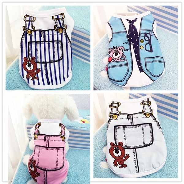 

dog apparel clothes summer puppy pet clothing for cute vest shirt dogs costume cotton small