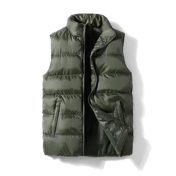 

men's vests fad autumn winter jackets men waistcoat thicken jacket sleeveless vest casual warm pographer, Black;white