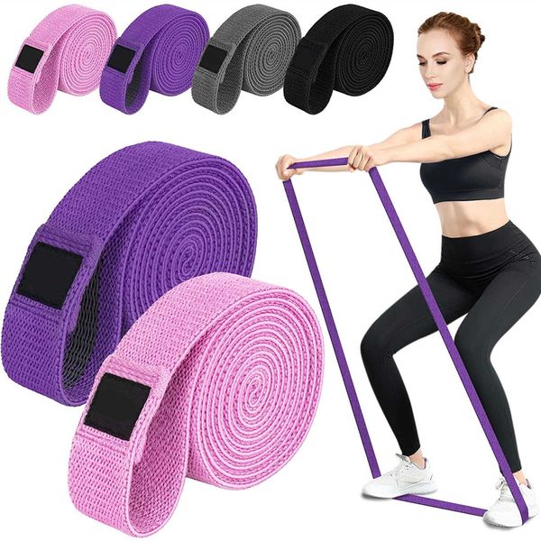 Fasce di resistenza in tessuto lungo Set Fitness Yoga Pull Up Assist Booty Allenamento dell'anca Esercizio Home Gym Attrezzature Loop Elastic Band H1026